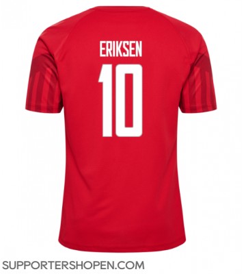 Danmark Christian Eriksen #10 Hemma Matchtröja VM 2022 Kortärmad